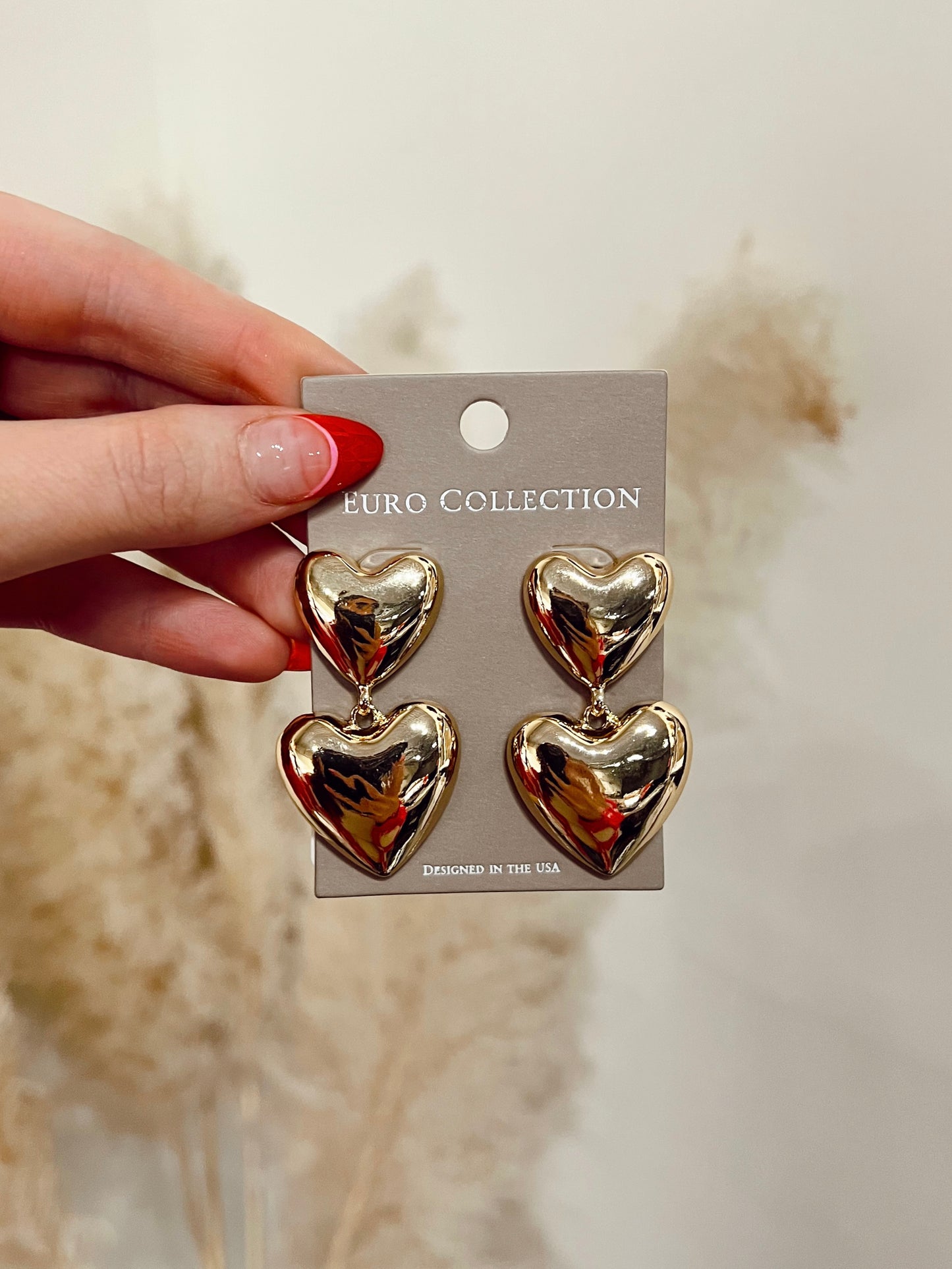Heart Dangle Earrings