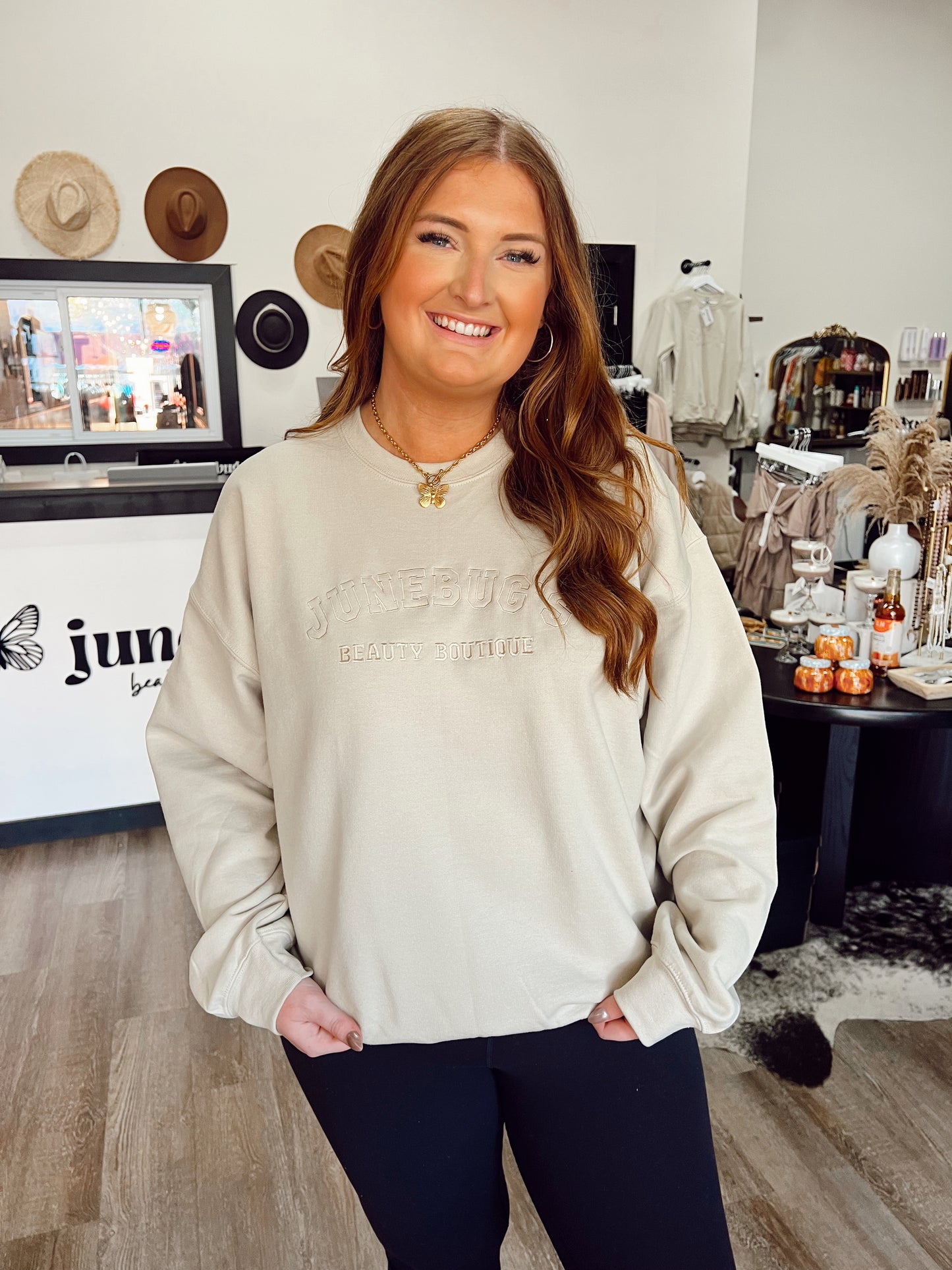 Sand Junebugs Embroidered Sweatshirt