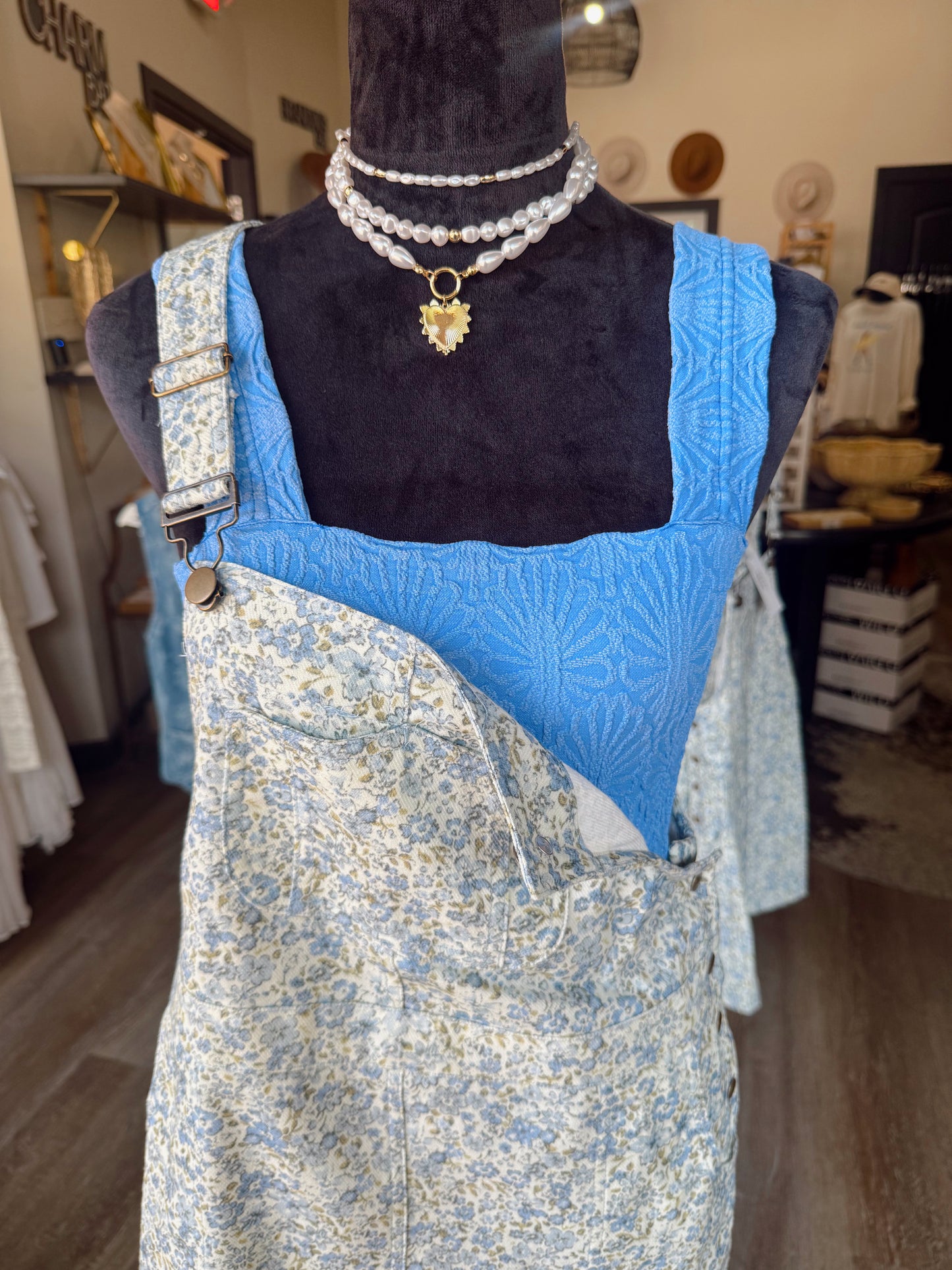 Fay Floral Overall Dress