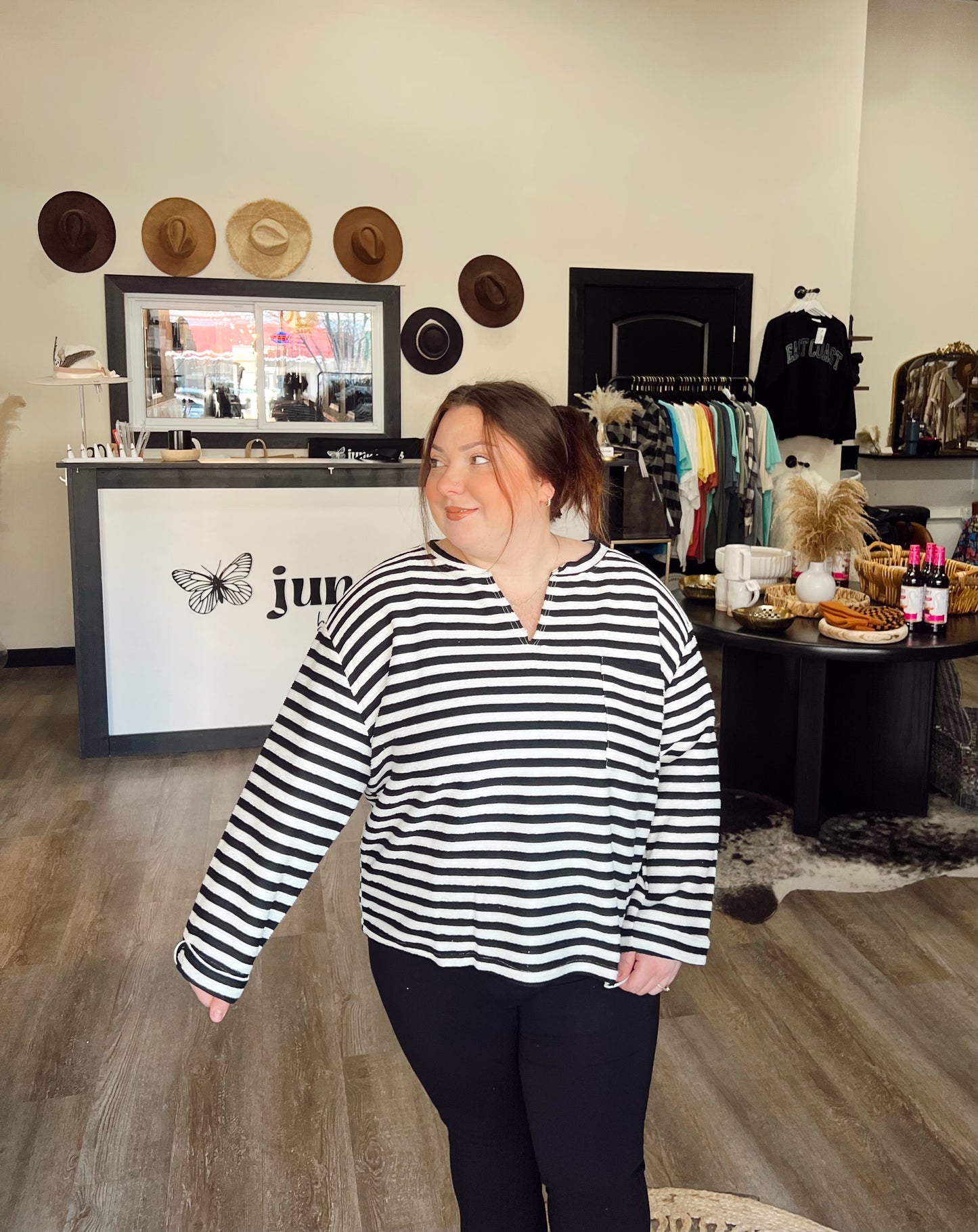 Curvy Sasha Striped Top