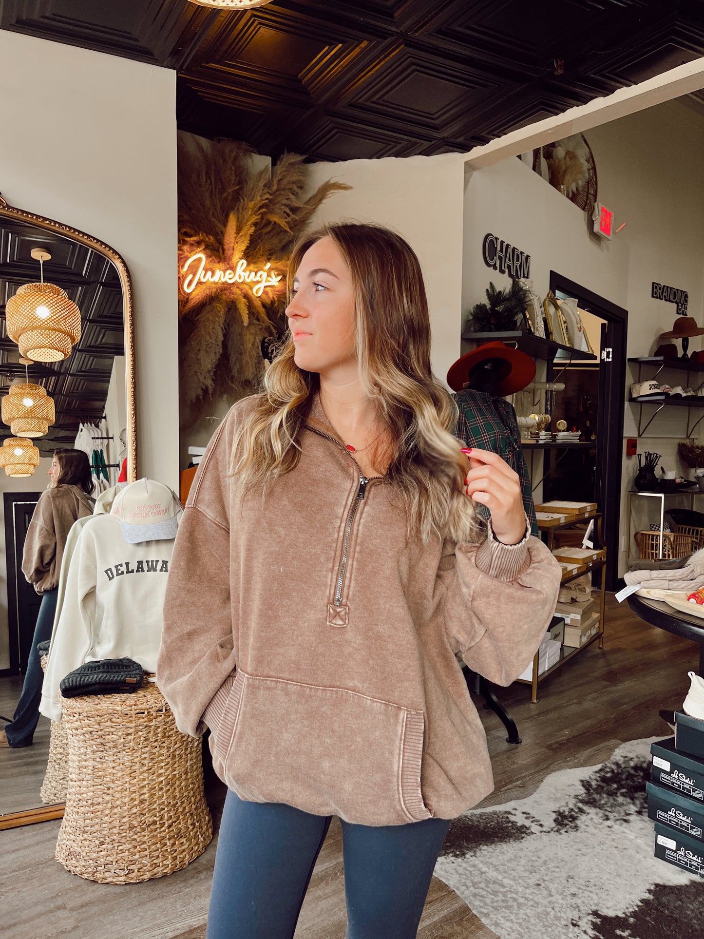 Hazel Half Zip Hoodie