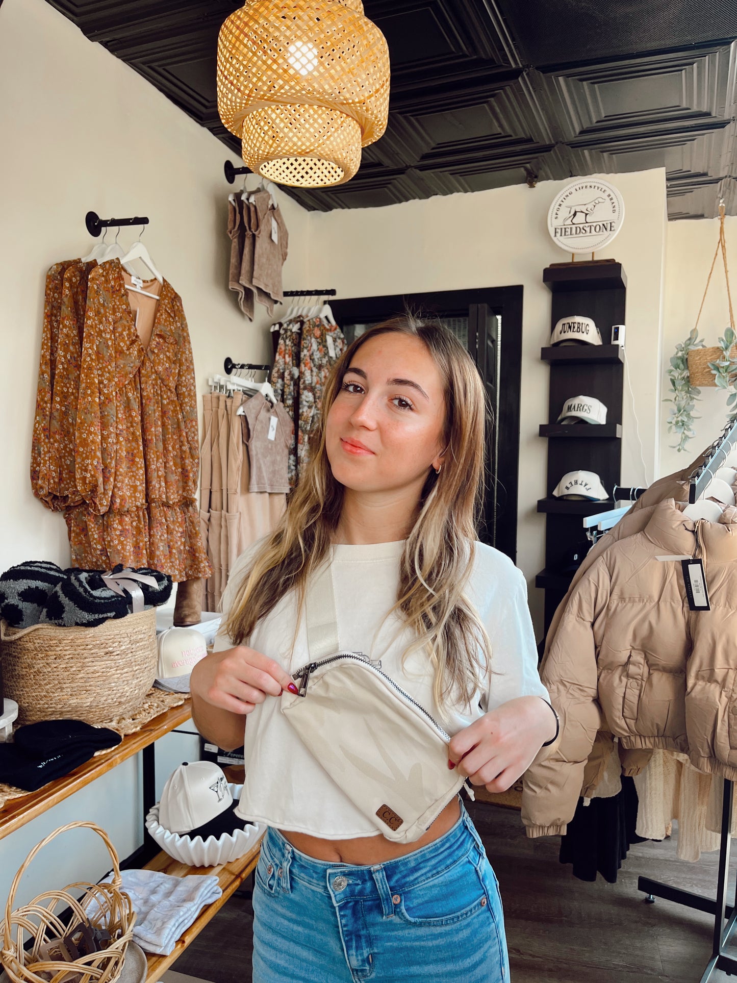 DOORBUSTER Beige Camo Belt Bag