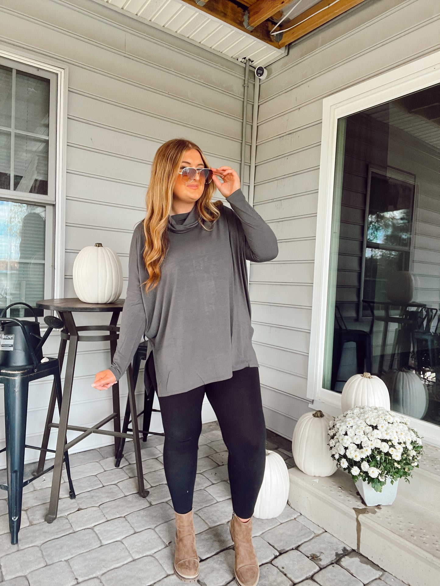 Ash Grey Turtleneck
