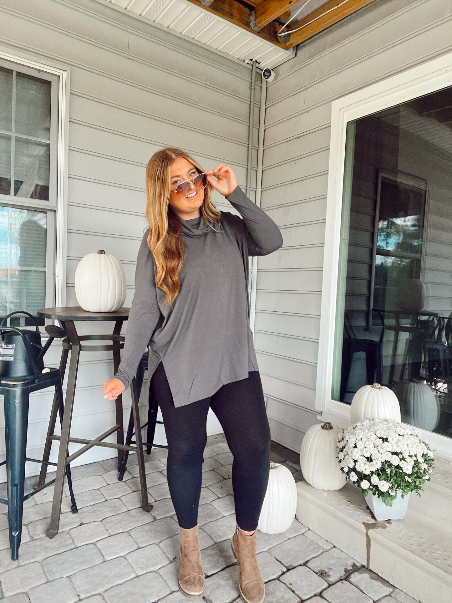 Ash Grey Turtleneck