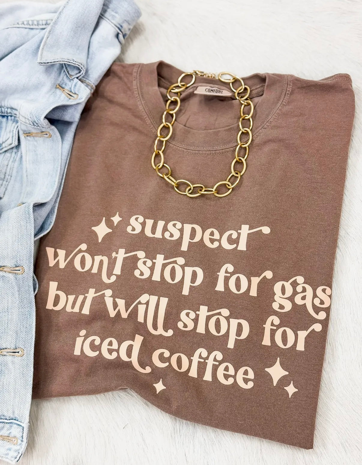 Will Stop For Iced Coffee Tee