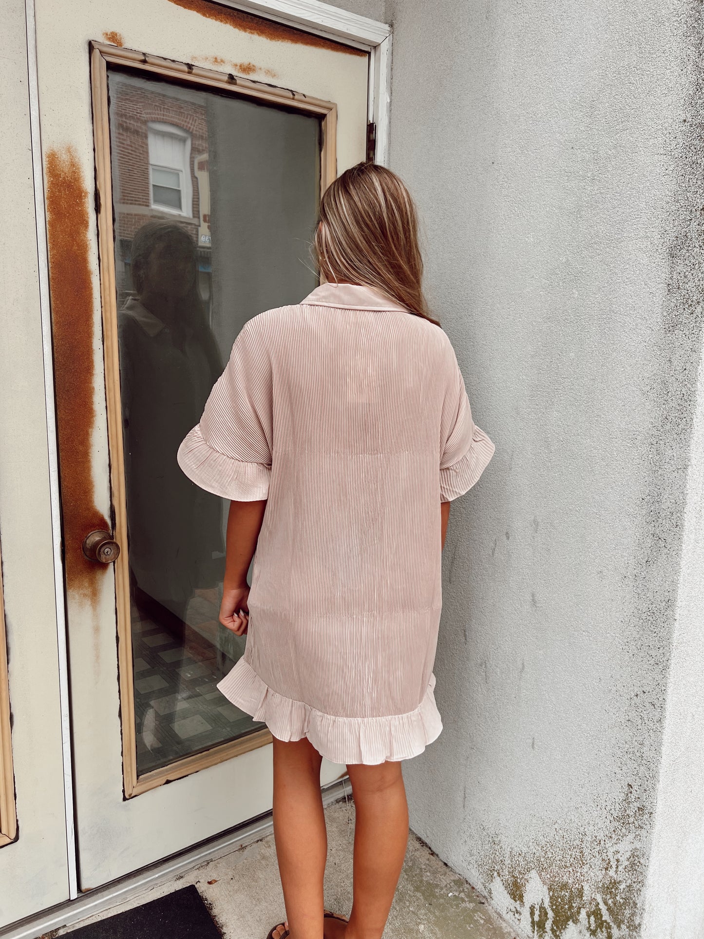 Nicole Nude Mini Dress