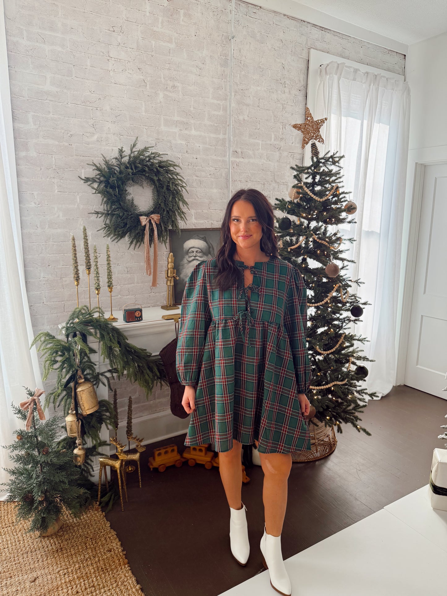 Holiday Plaid Dress
