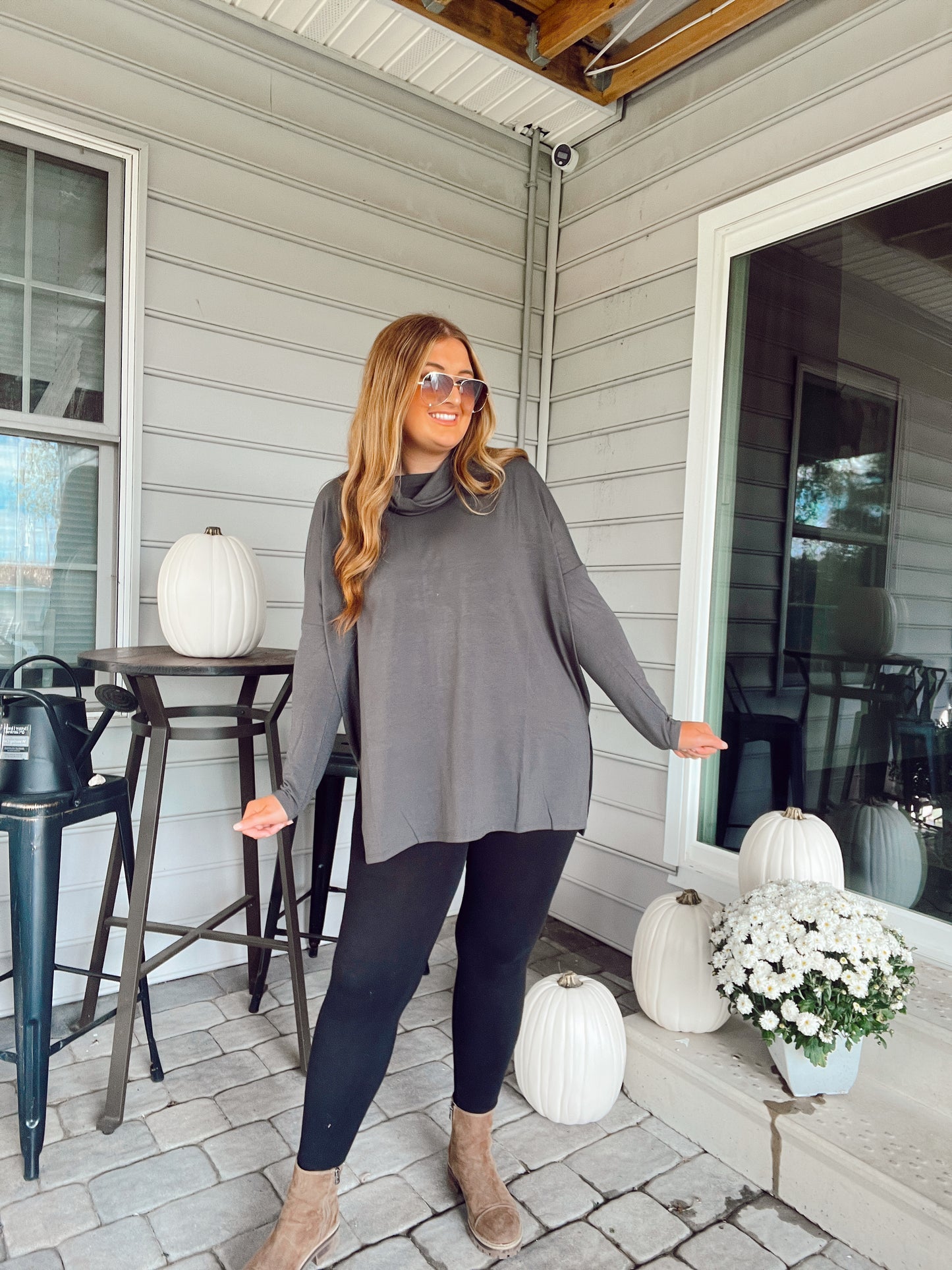 Ash Grey Turtleneck