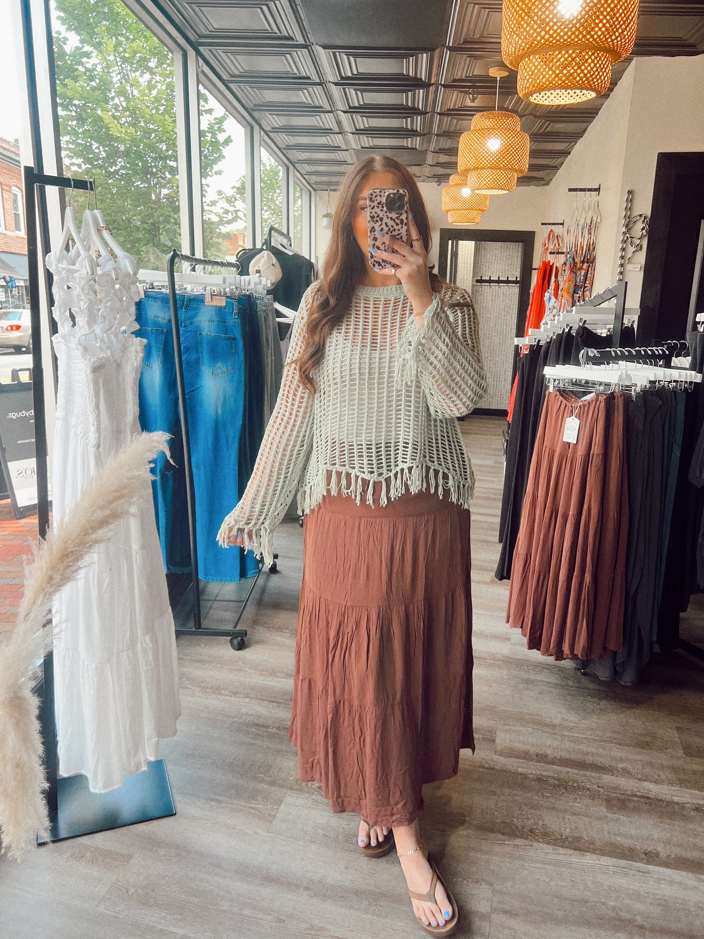 Chocolate Maxi Skirt