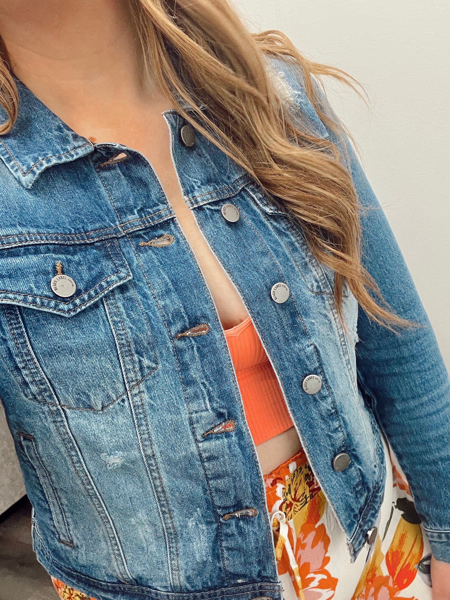 Dana Distressed Denim Jacket