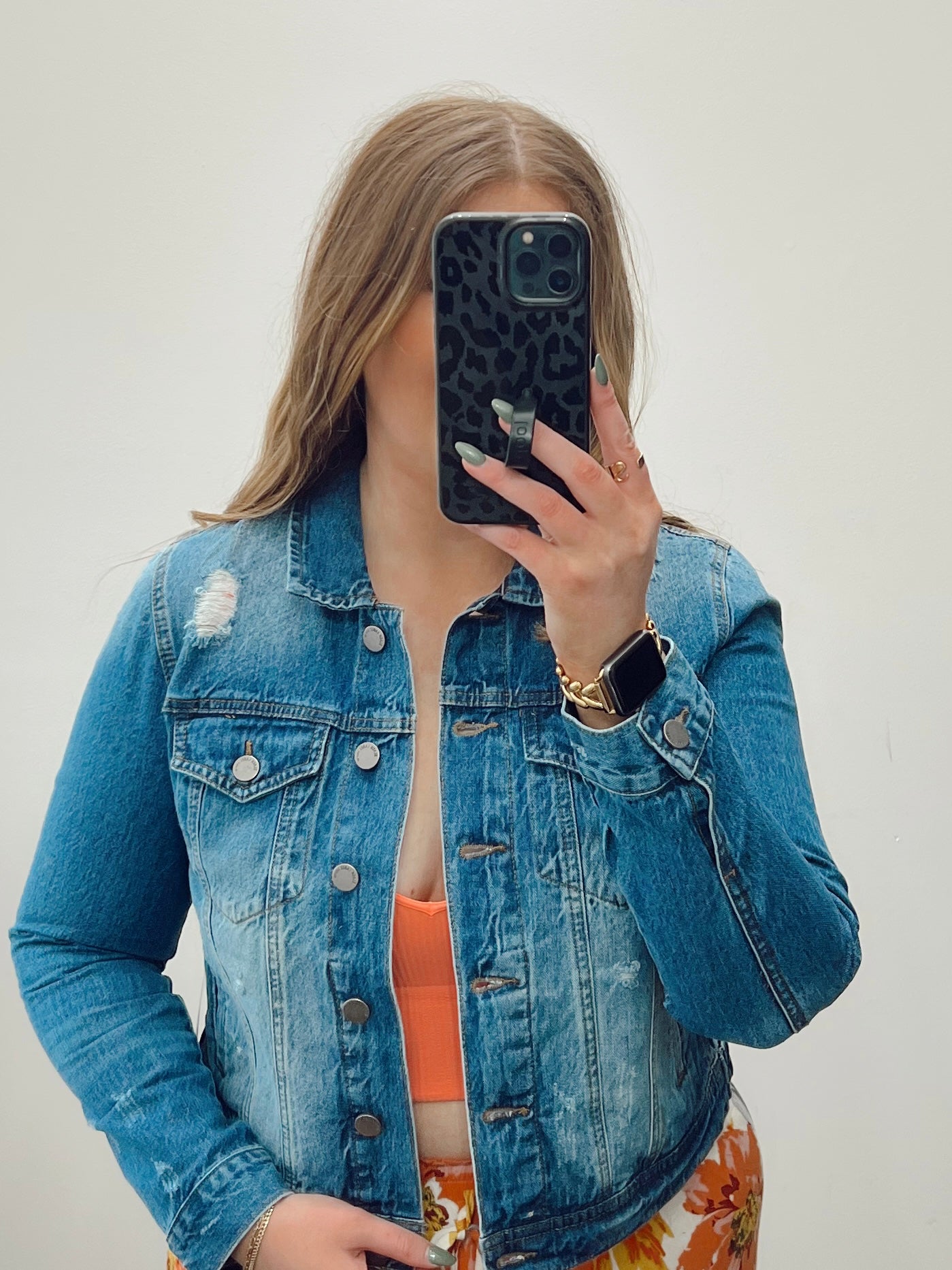 Dana Distressed Denim Jacket