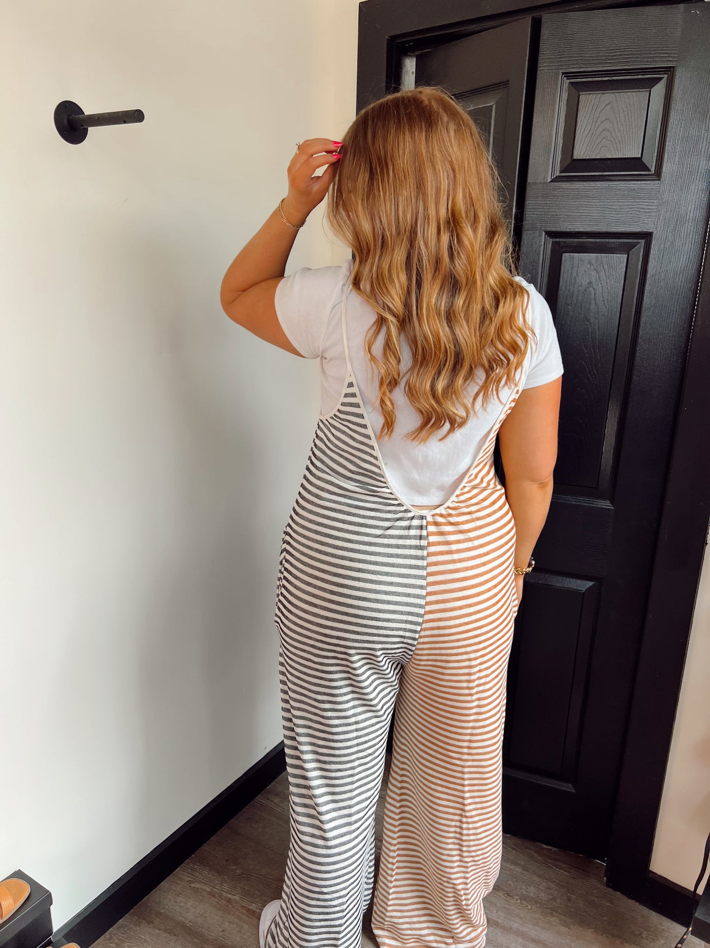 Coral Contrast Jumpsuit