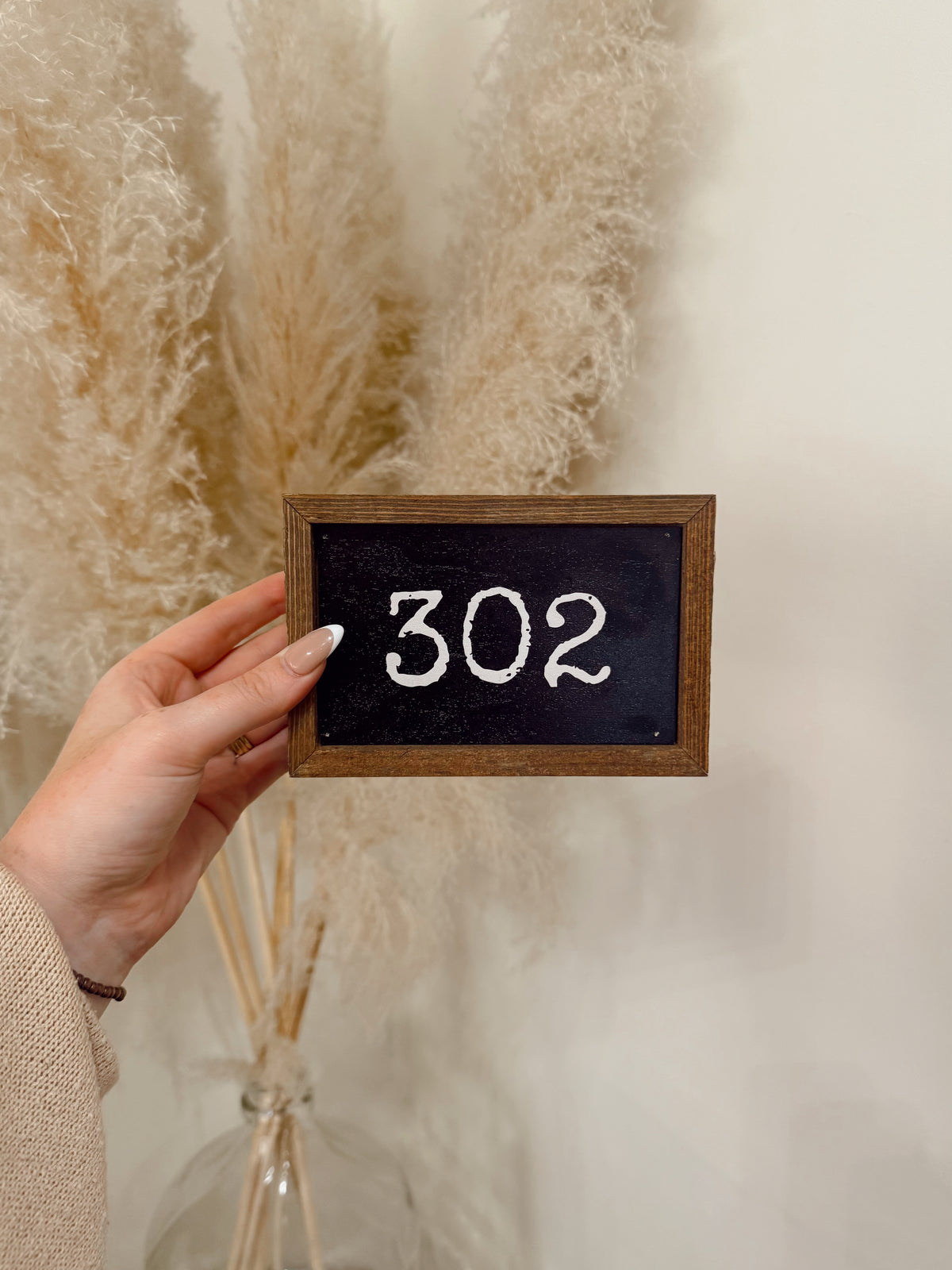 302 Wood Sign