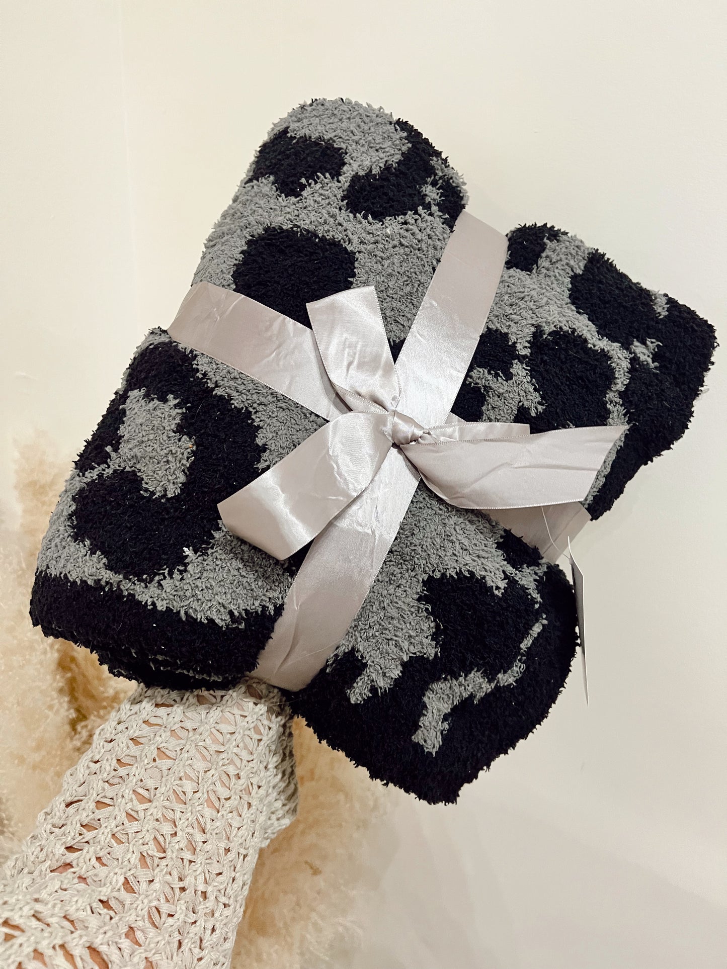 Black Animal Print Blanket