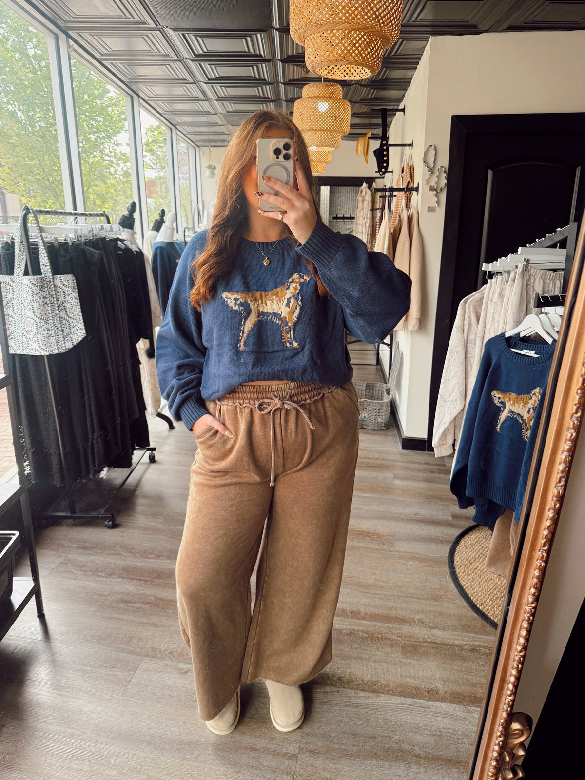 Navy Retriever Sweater