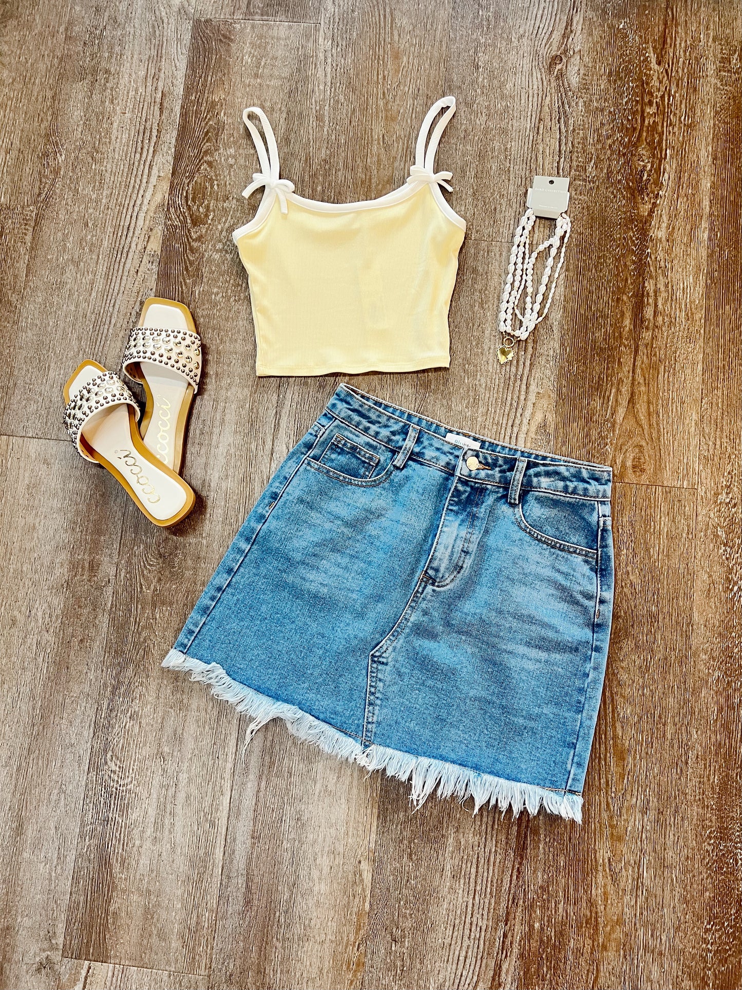 Butter Yellow Bow Tank