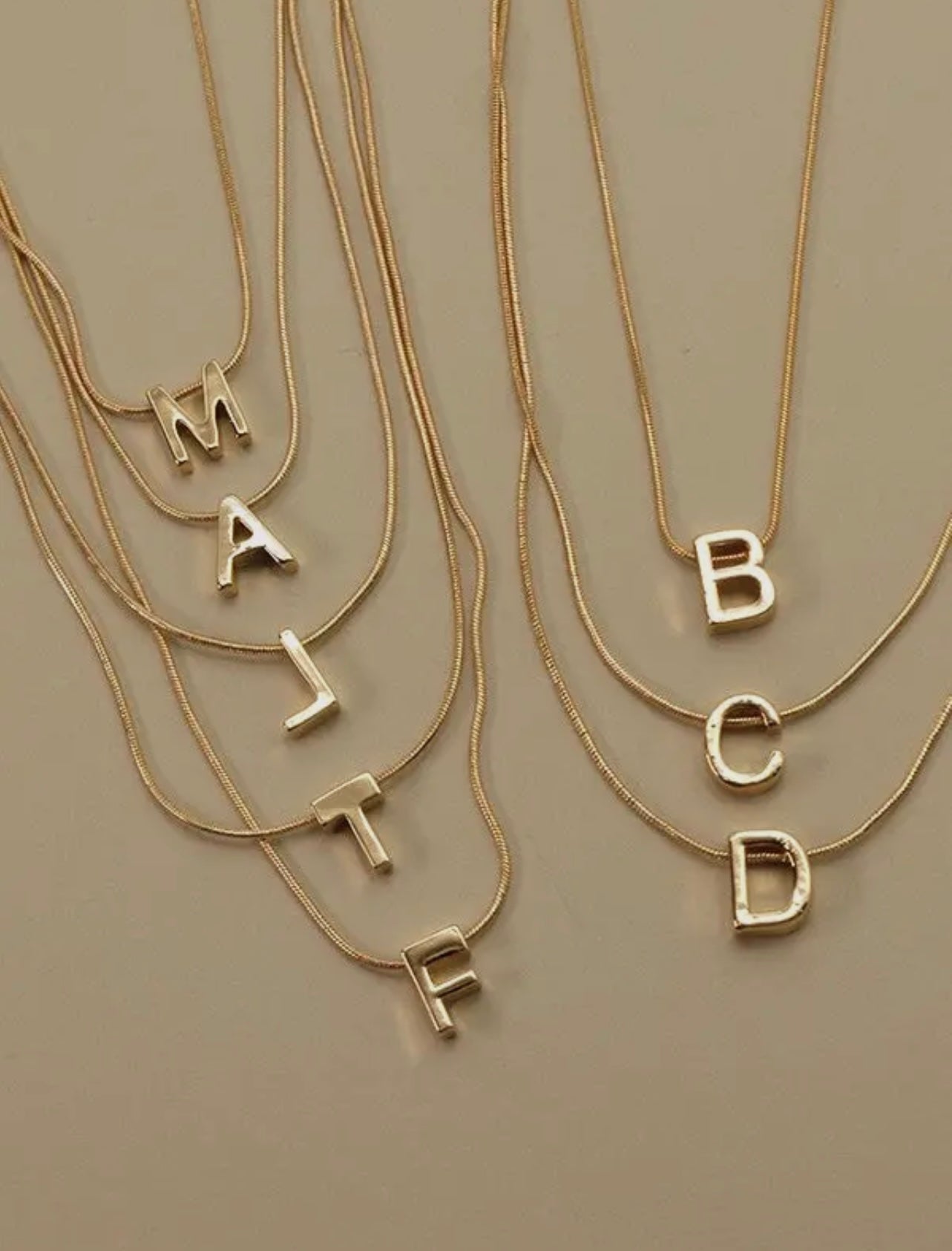 Initial Pendant Necklace