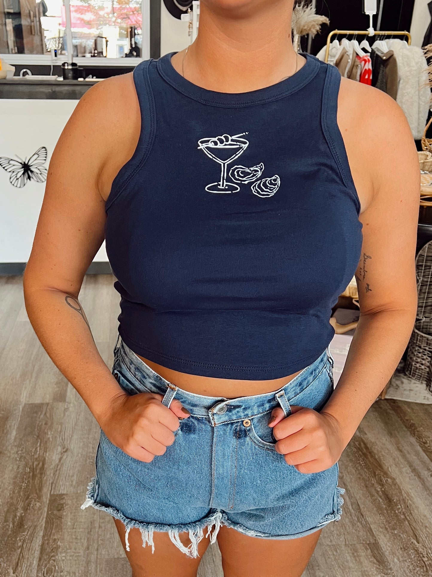 Oysters & Martinis Baby Tank