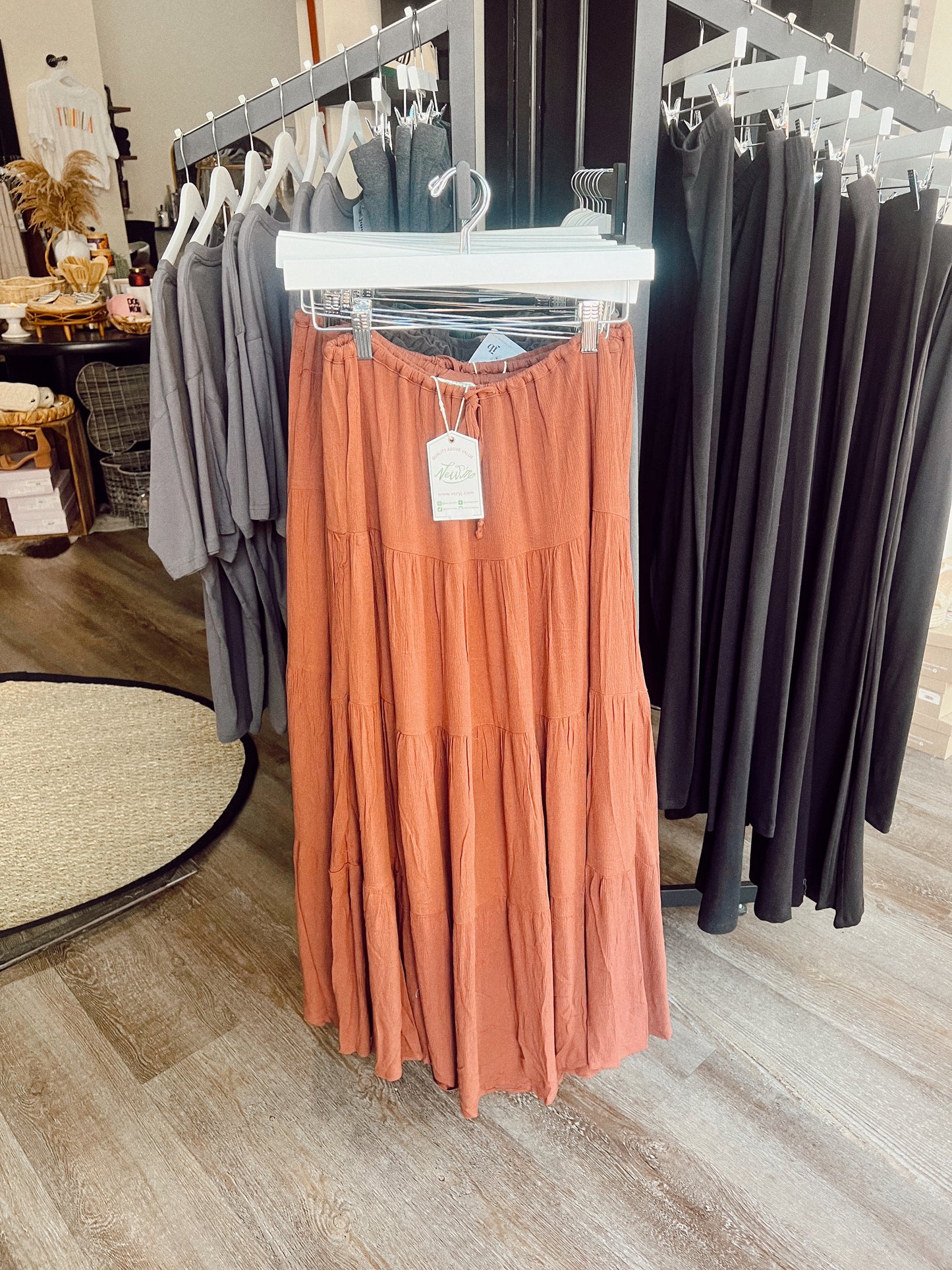 Chocolate Maxi Skirt