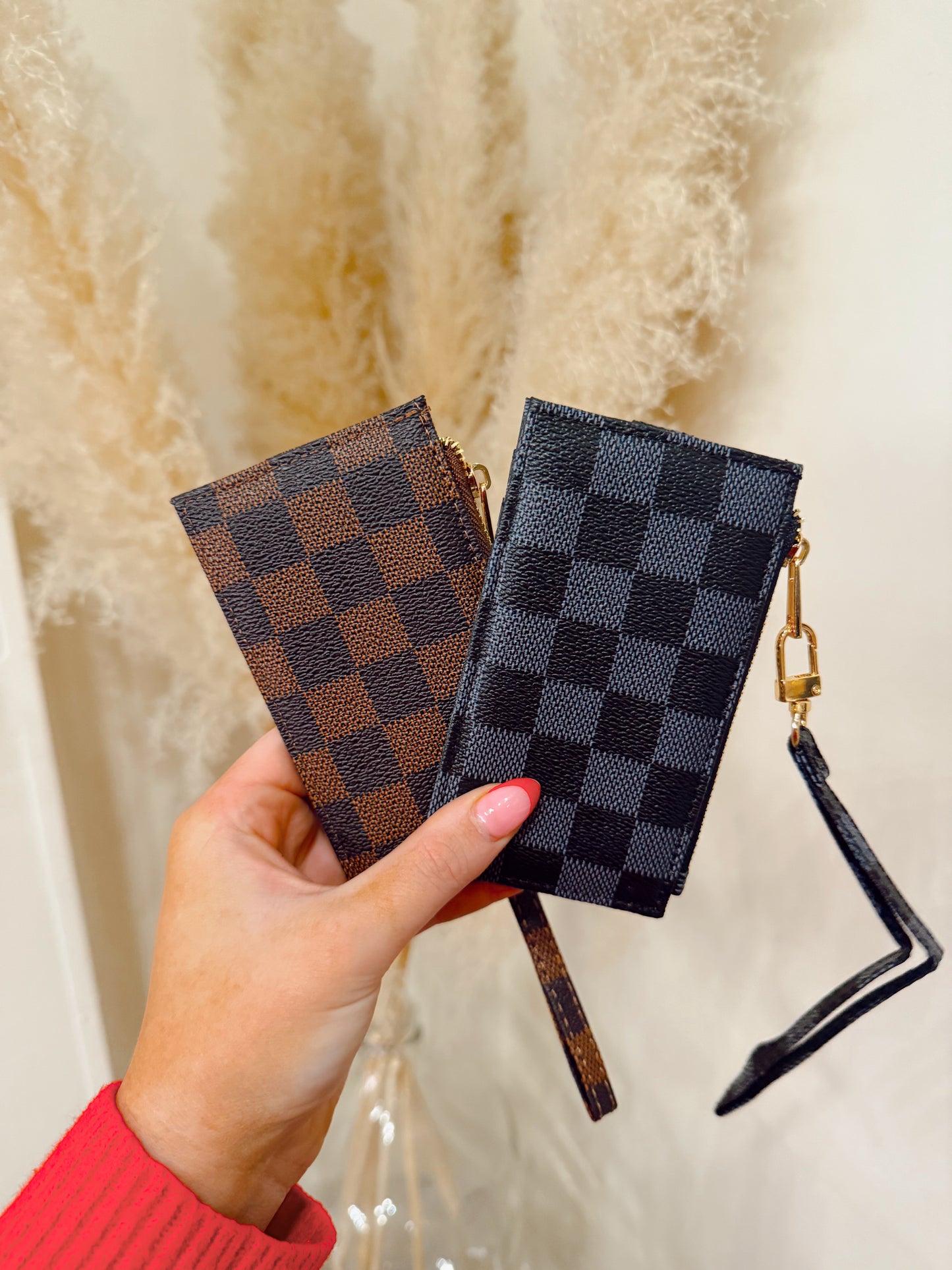Luxury Checkered Slim Wallet