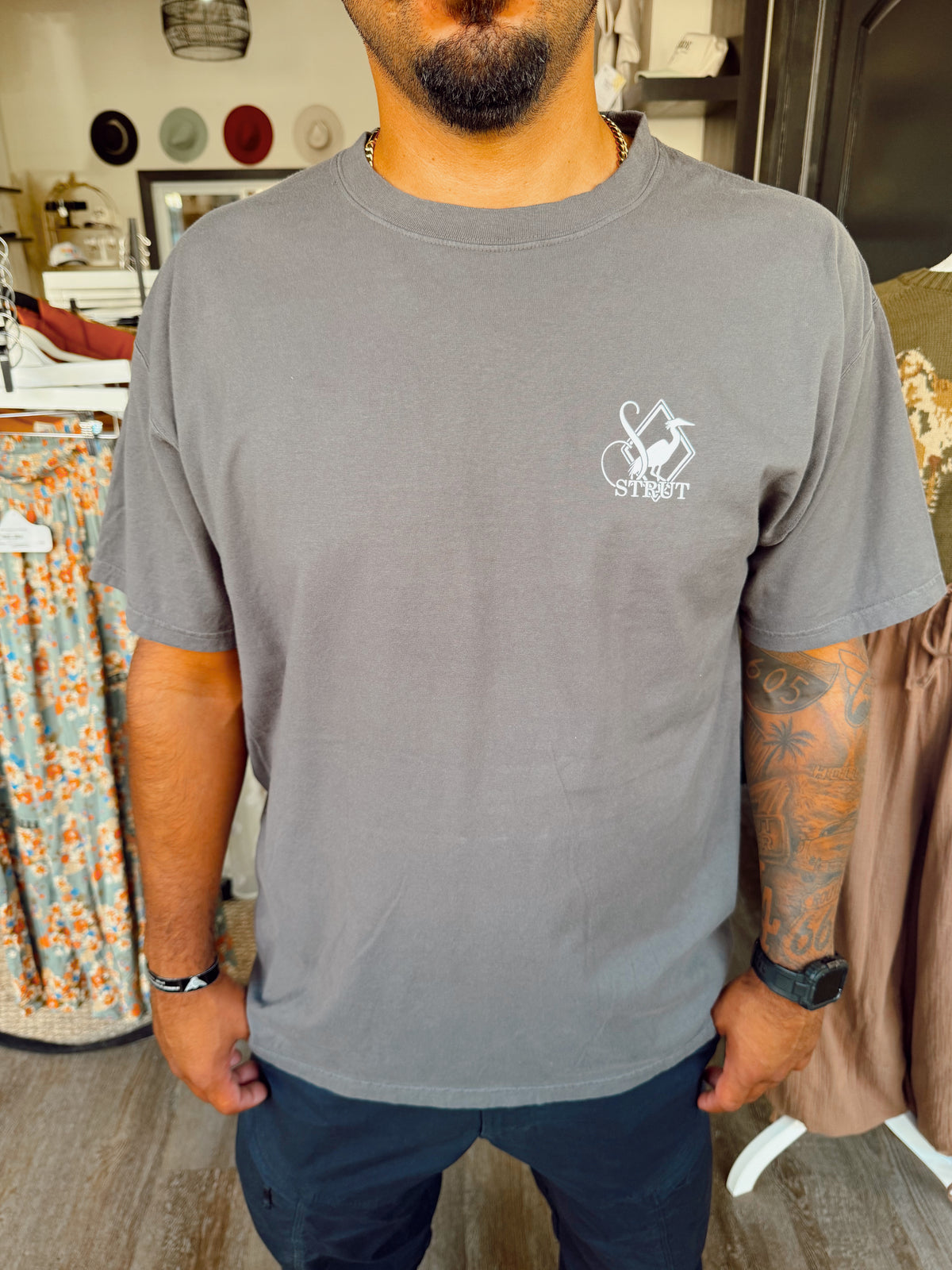 Hunting Tin Warning Label Tee