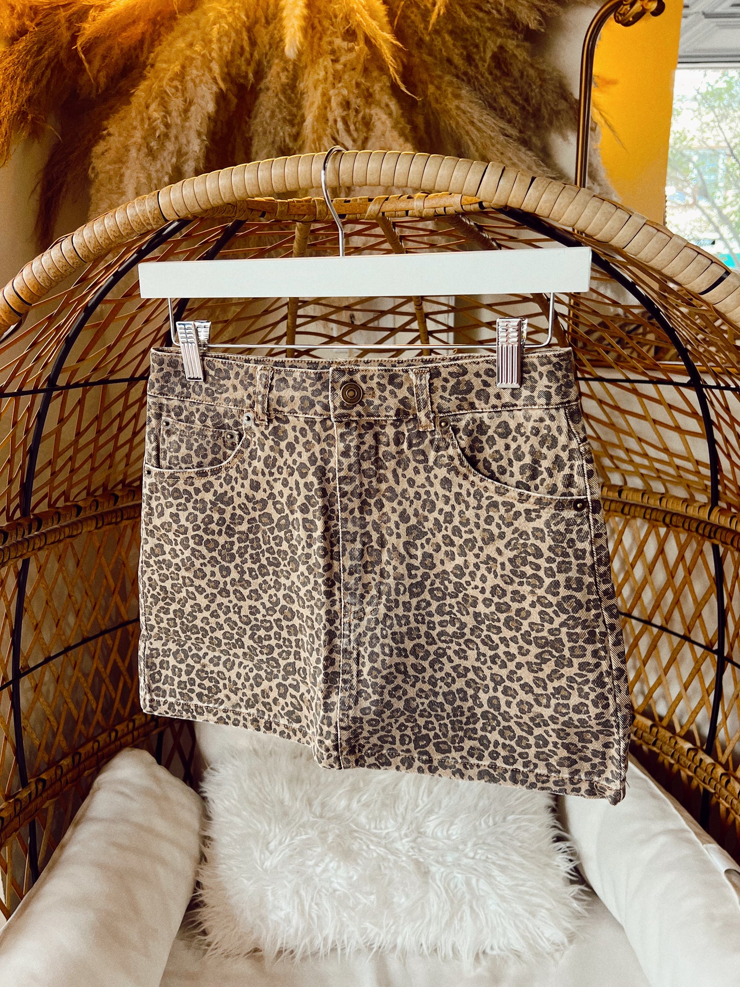 Leopard Lady Mini Skirt