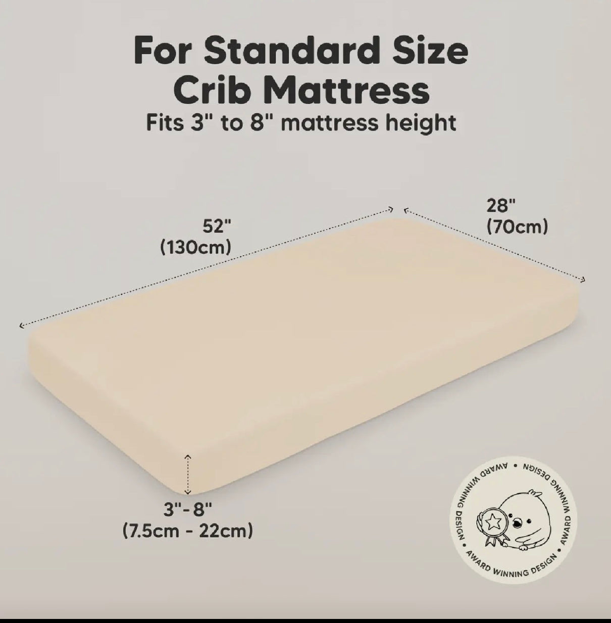 Pecan Bamboo Crib Sheets