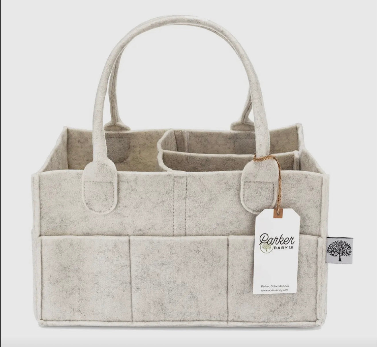 Oatmeal Diaper Caddy