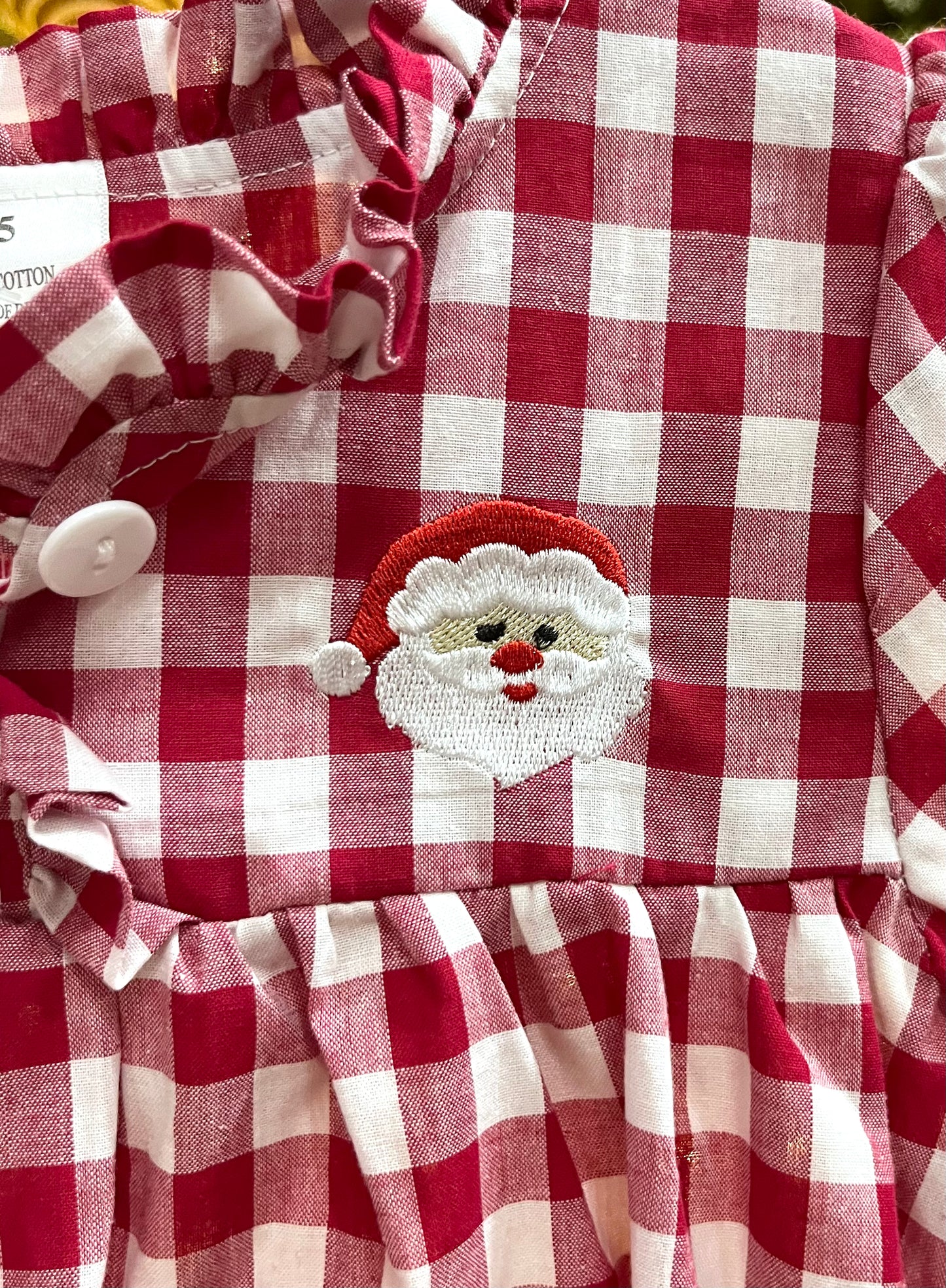 Santa Plaid Dress 5t
