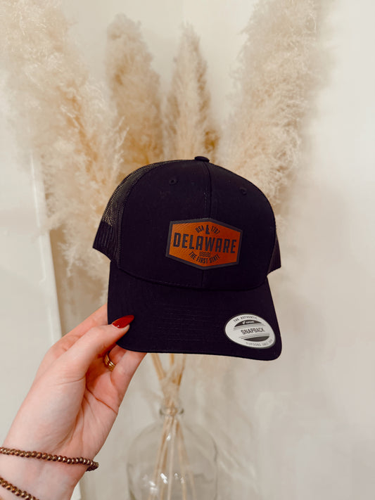 Delaware Leather Patch Hat
