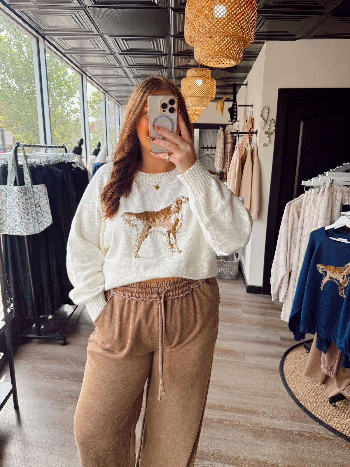 Cream Retriever Sweater