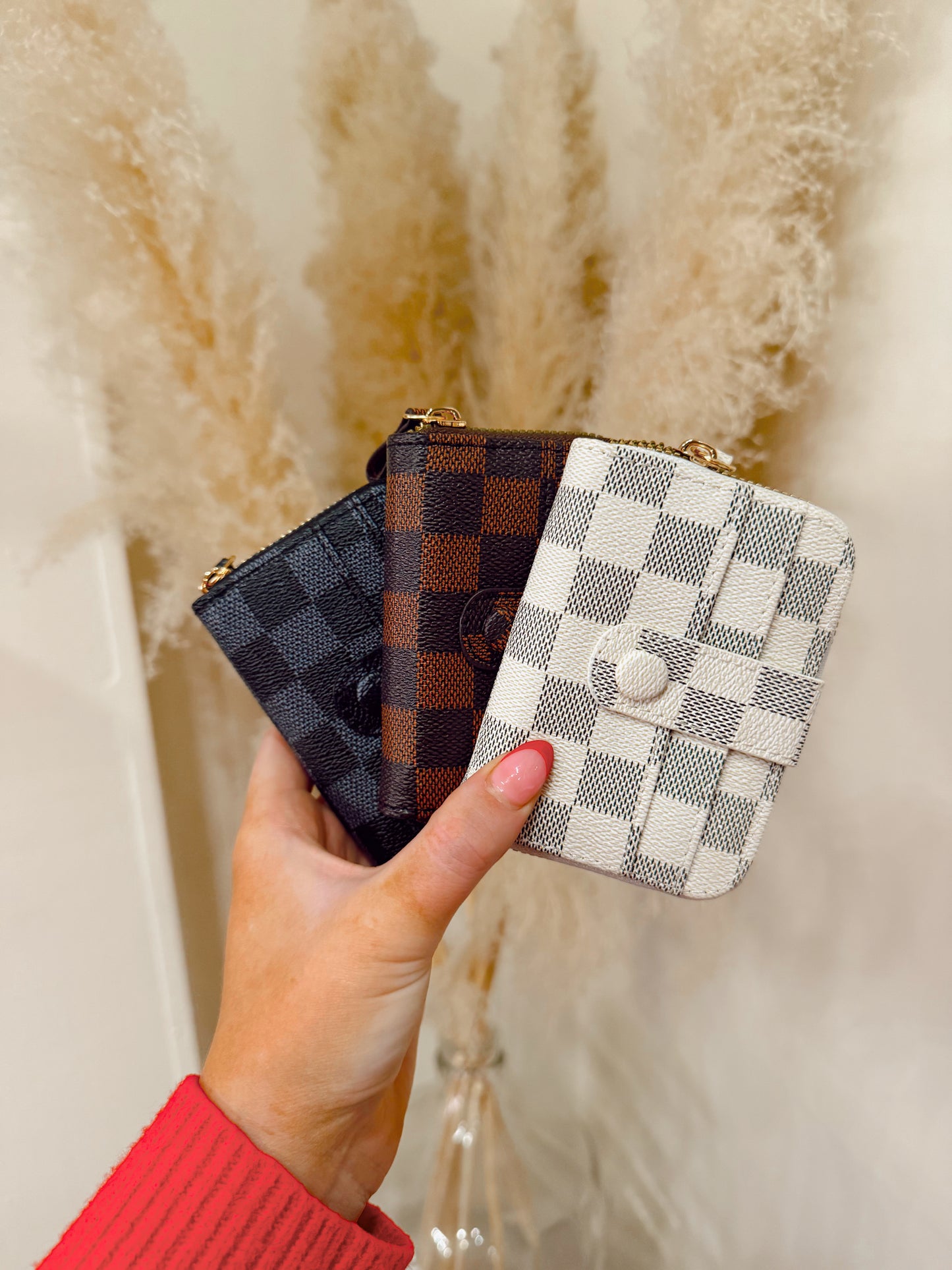 Luxury Checkered Wallet