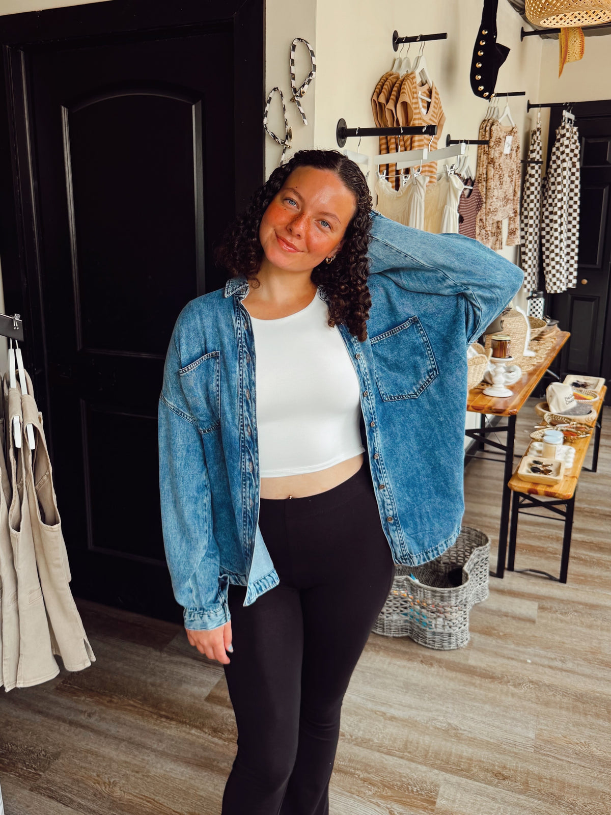 Seasons Change Denim Button Down