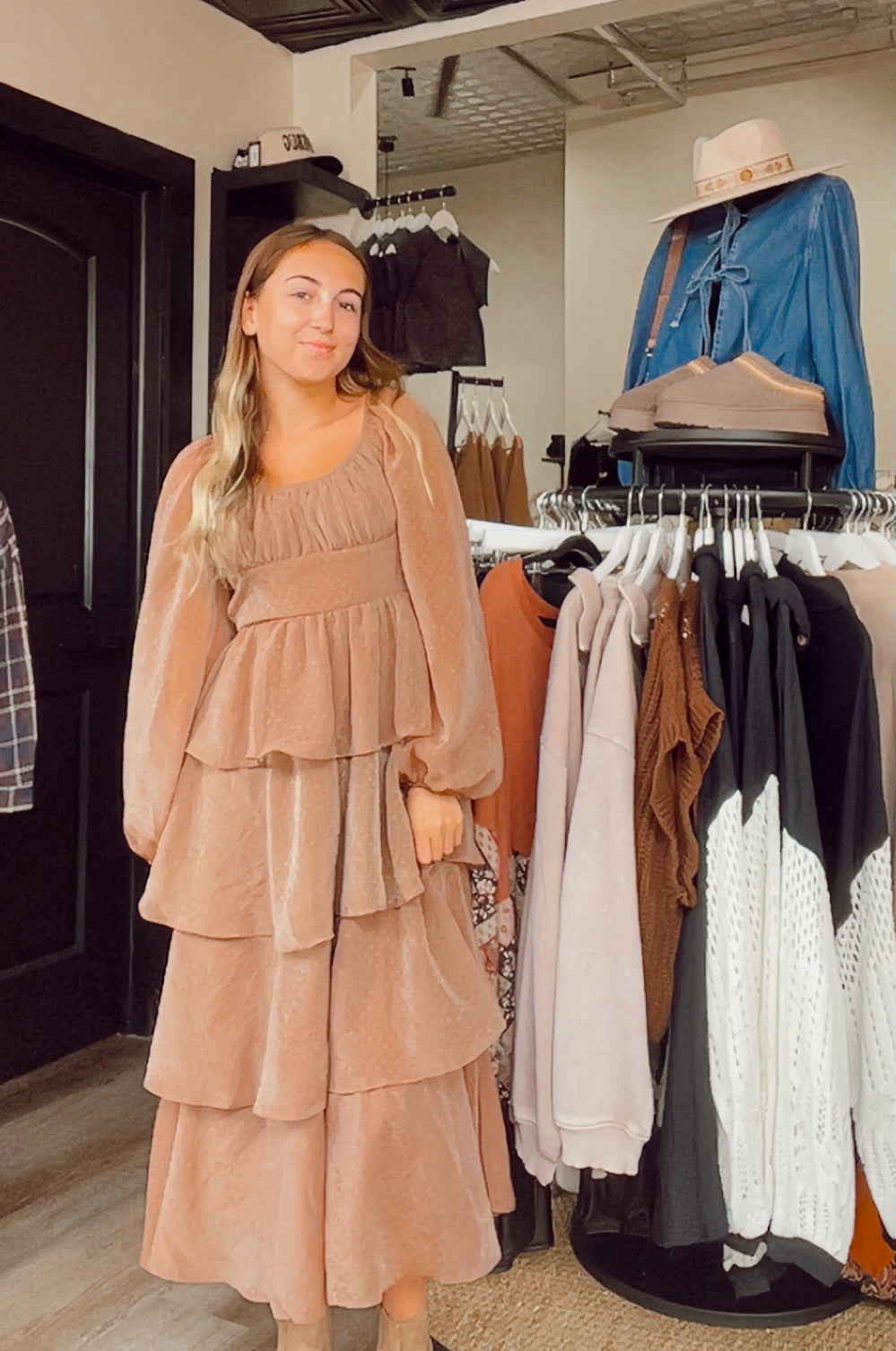 Mocha Latte Midi Dress