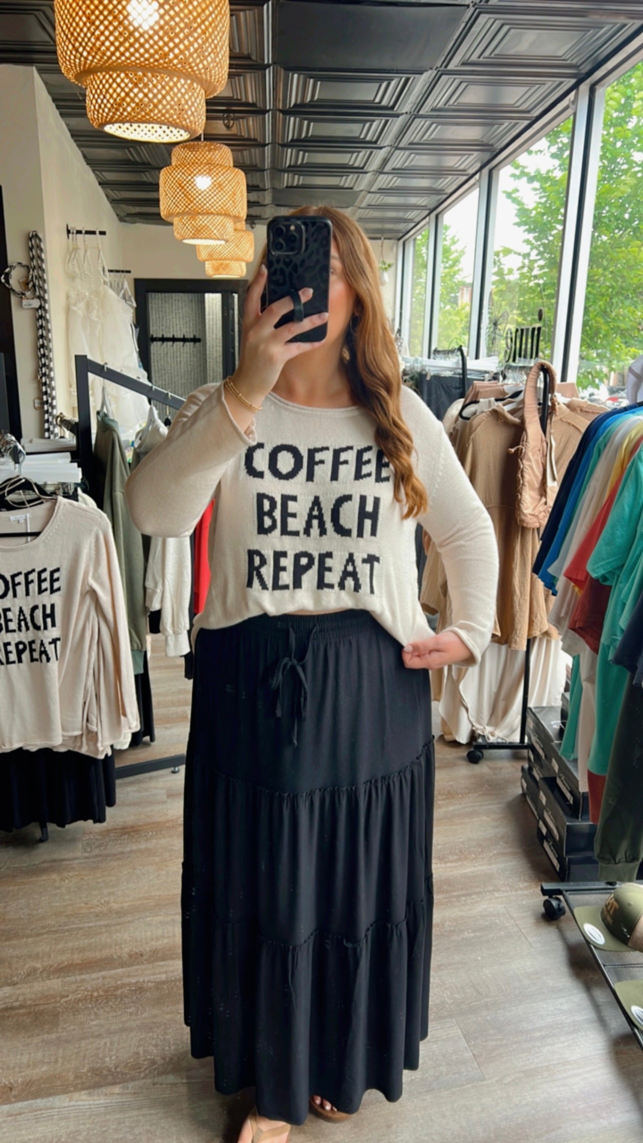 Coffee beach repeat sweater