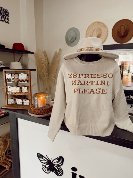 Espresso Martini Please Sweater