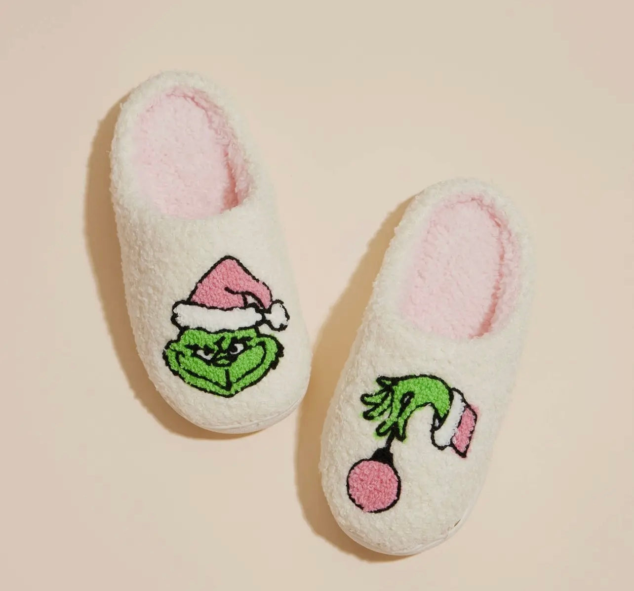 Grinch Christmas Slippers