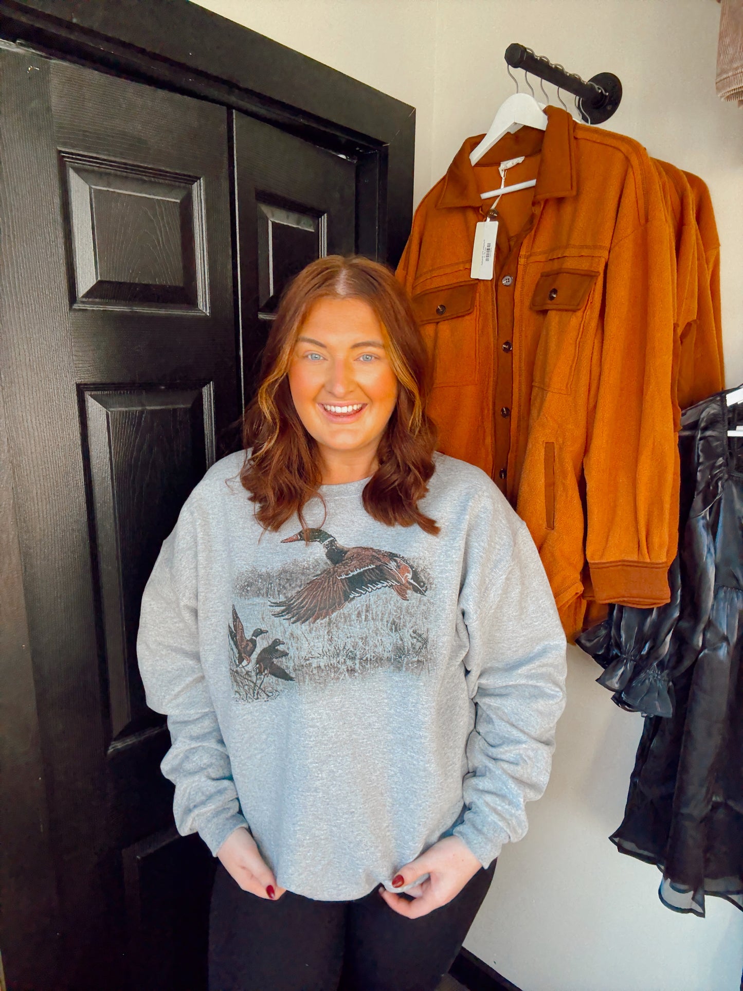 Retro Duck Scene Sweatshirt