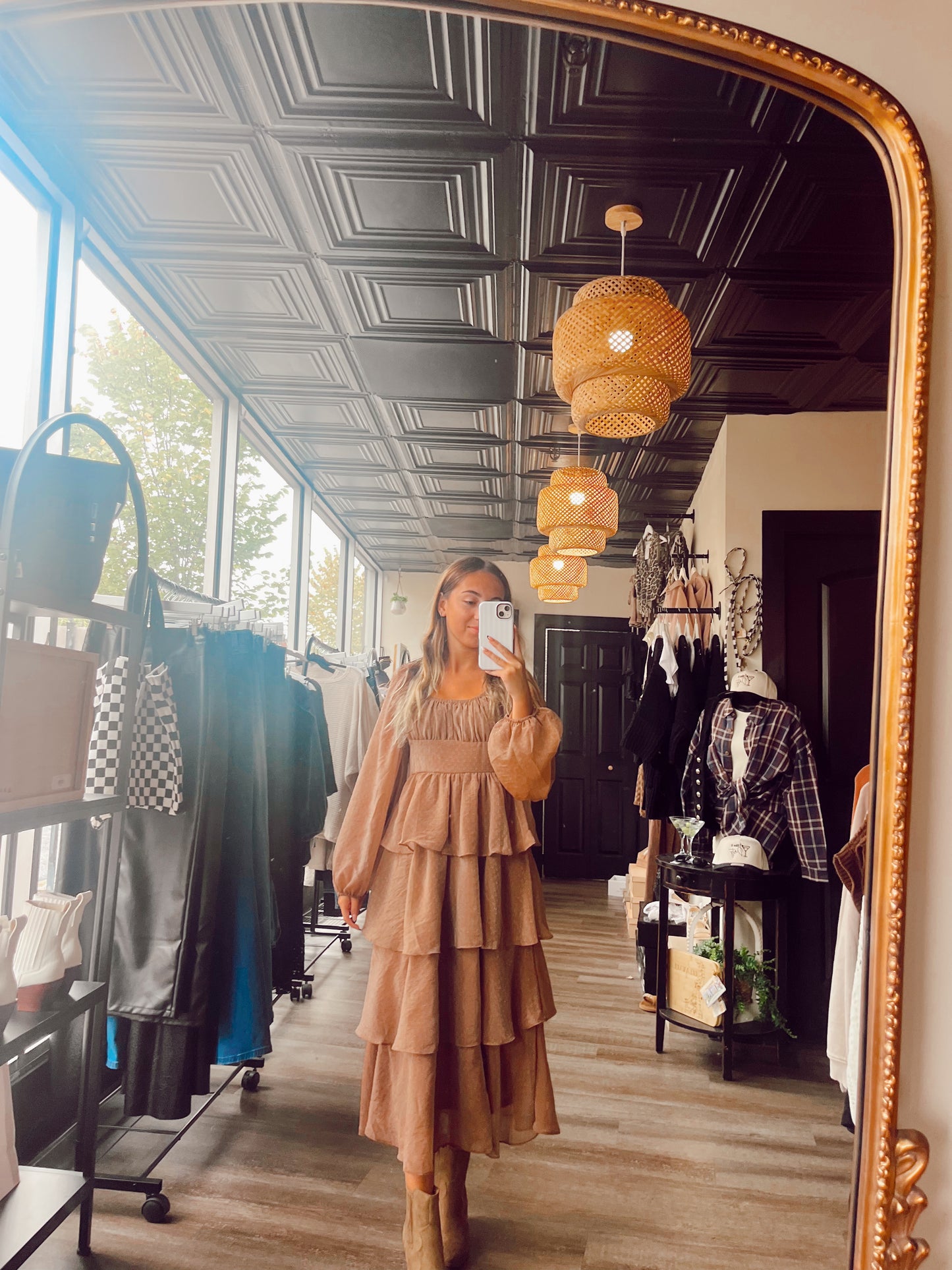 Mocha Latte Midi Dress