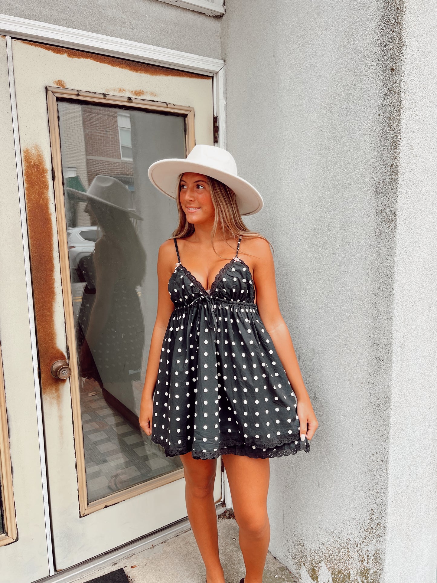 Black Paige Polka Dot Dress