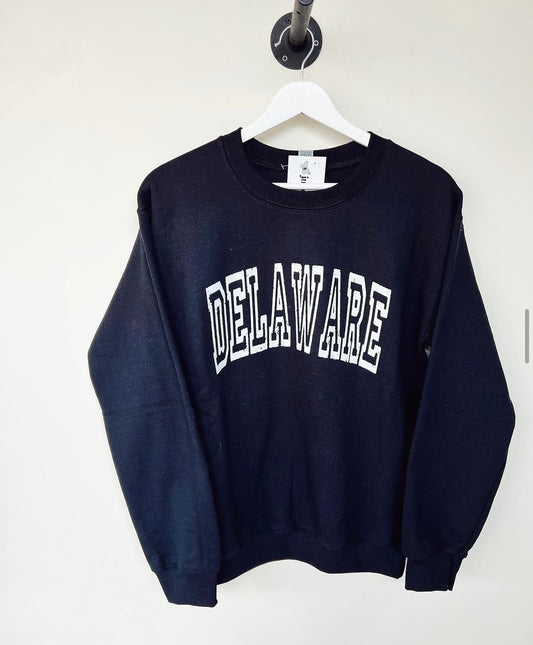 Black Delaware Crewneck