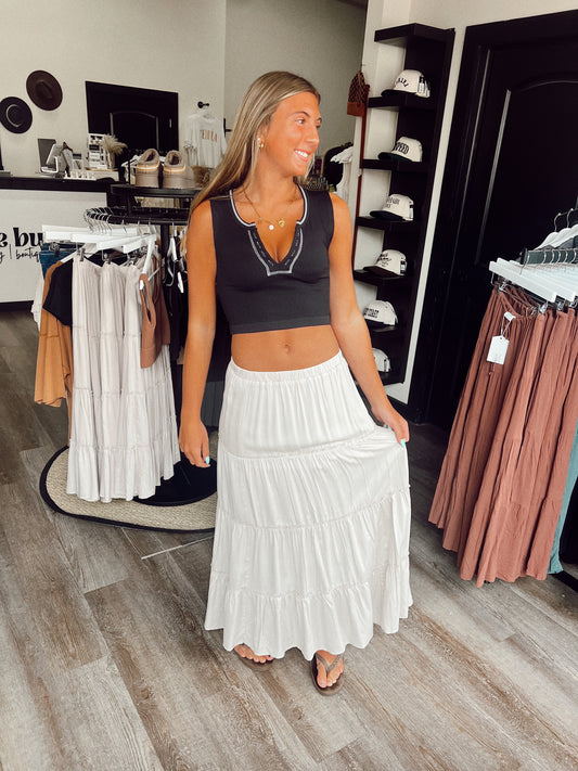 Stone Maxi Skirt