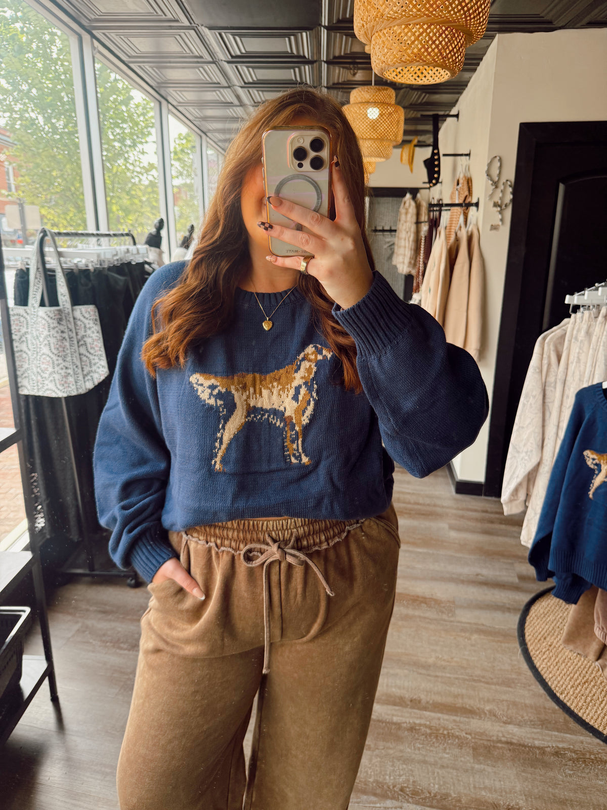 Navy Retriever Sweater