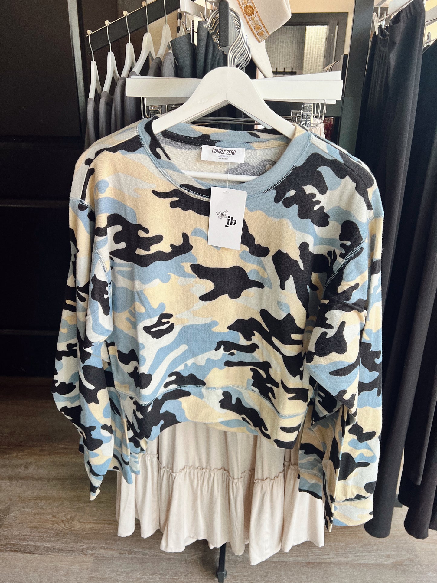 Smoke Blue Camo Sweatshirt
