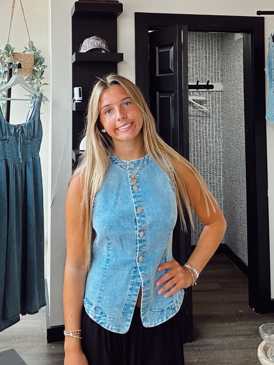 Dawn Denim Vest