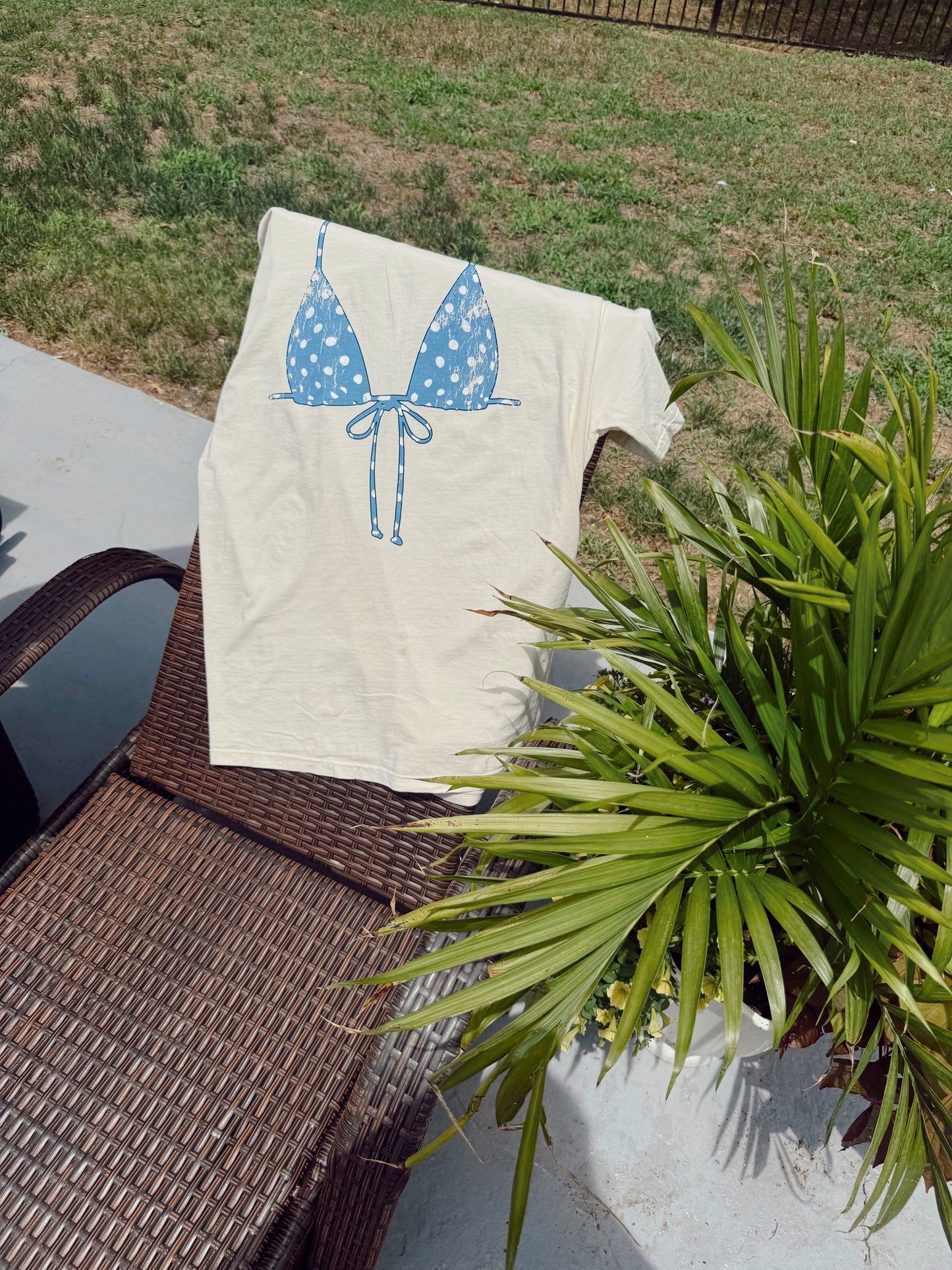 Patriotic Polka Dot Bikini Tee