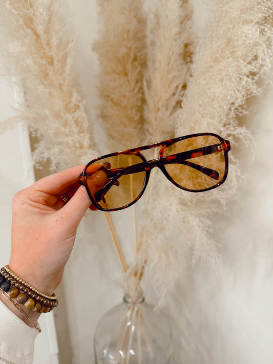 Leopard Vintage Aviators