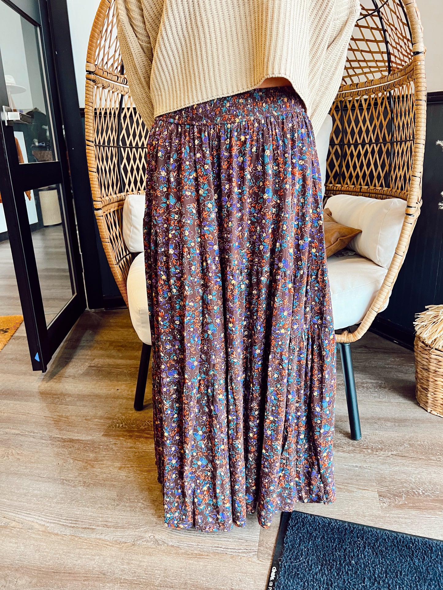 Autumn Leaf Maxi Skirt