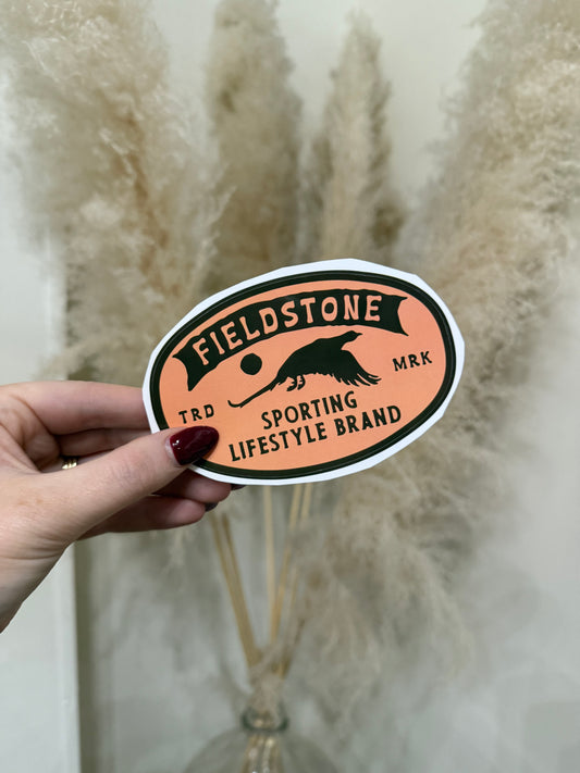 Fieldstone Oval Sticker