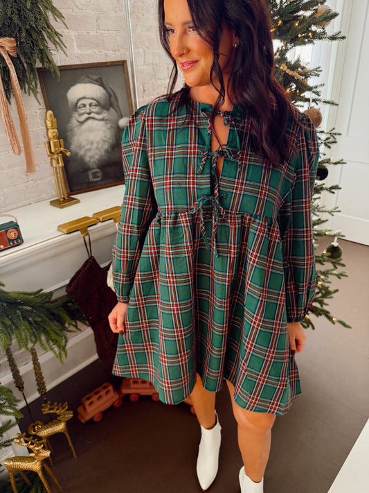 Holiday Plaid Dress